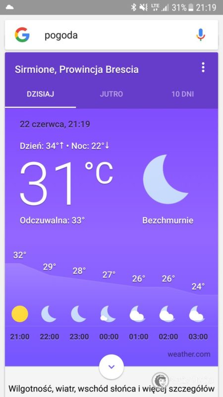 Temperatura wieczorem, dlatego też dzieci zasypiały w namiociku plażowym i dopiero około północy do kampera