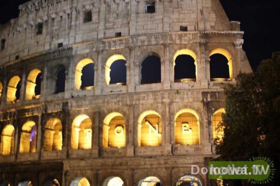 Koloseum podświetlone