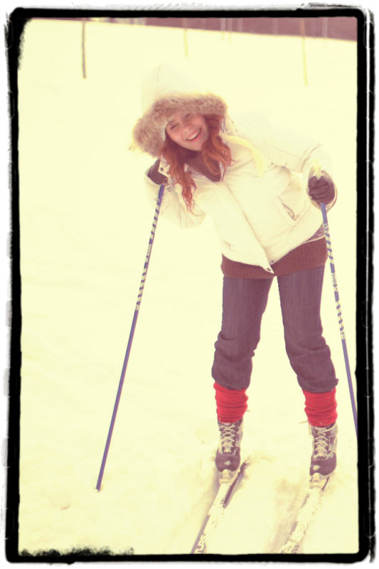 Strój dnia na narty? Jak się chce można nawet z zwykłych jeansach, tylko odpuśćcie sobie taką grubę kurtkę jak ja :)