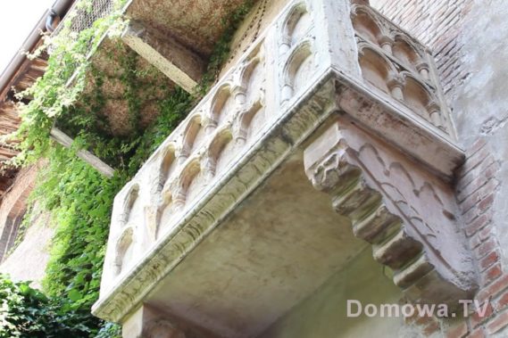 Balkon Julii pod którym wystawał Romeo