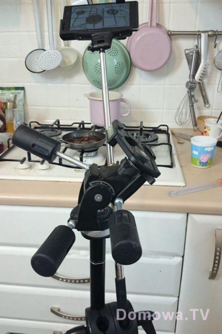 A tu monopod na... zwykłym statywie :) takie kombo