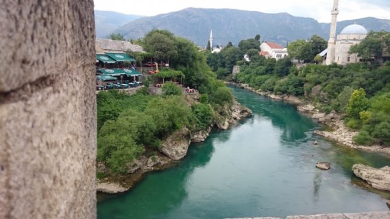 Mostar widok z mostu