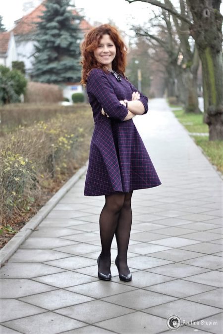 Sukienka w kratkę