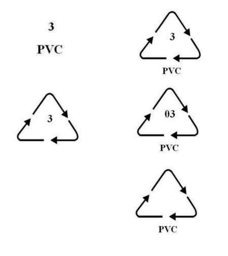Symbol PVC (dopuszczone warianty)