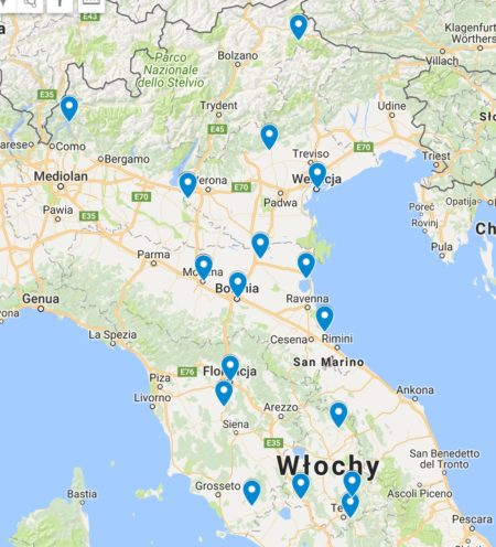 Majówka mapa