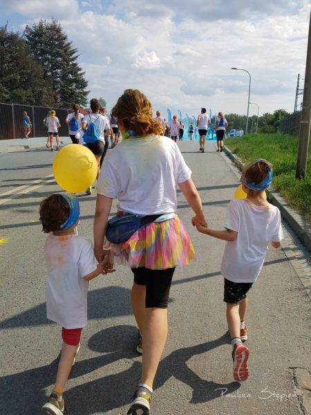 Chwila odpoczynku przed kolejnymi kolorowymi bramkami