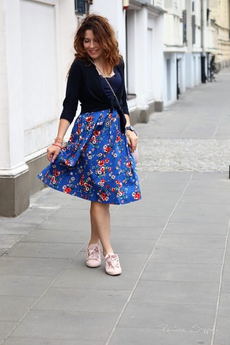 Spódnica szafirowa