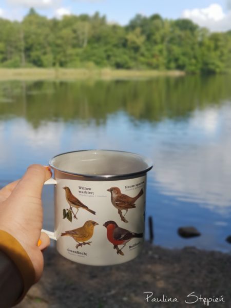 I jeden z moich ukochanych kubków, no cóż takich zdjęć będzie sporo, ale cieszy mnie ten widok na jezioro :)