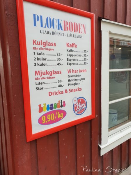 Cennik lodów (dziel na 2 plus minus)