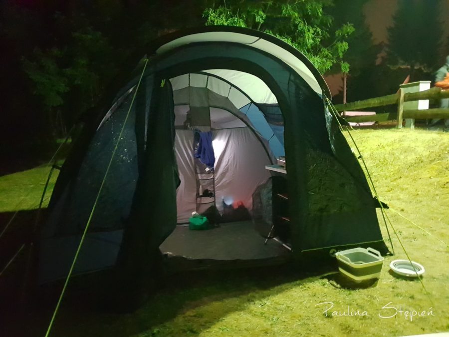 A to wieczór już w Berlinie i nasz namiot
