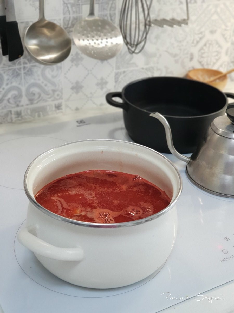 I w końcu nasza płyta oraz pierwsza pyszna pomidorowa zupa na nowej kuchence