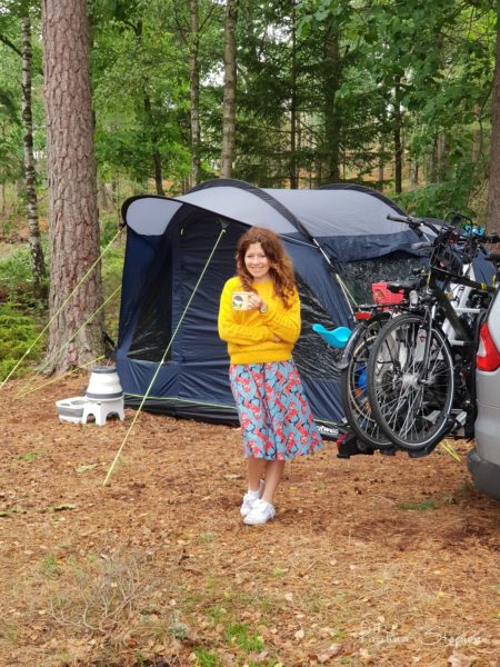 Przy namiocie gdzieś w drodze do Fjallbacki