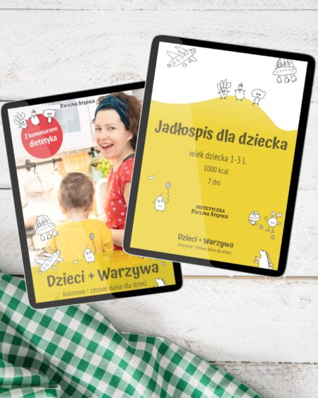 Jadłospis dla dzieci oraz ebook Dzieci + warzywa